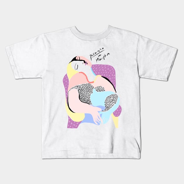 piccaso in memphis Kids T-Shirt by justduick
